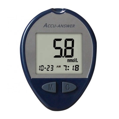 Accu Answer high accuracy blood testing equipments blood glucose glucometer  diabetics machine