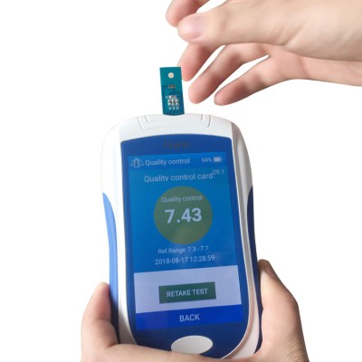 Lithium battery hemoglobin meter lipid profile triglyceride cholesterol glucose diabetic machine